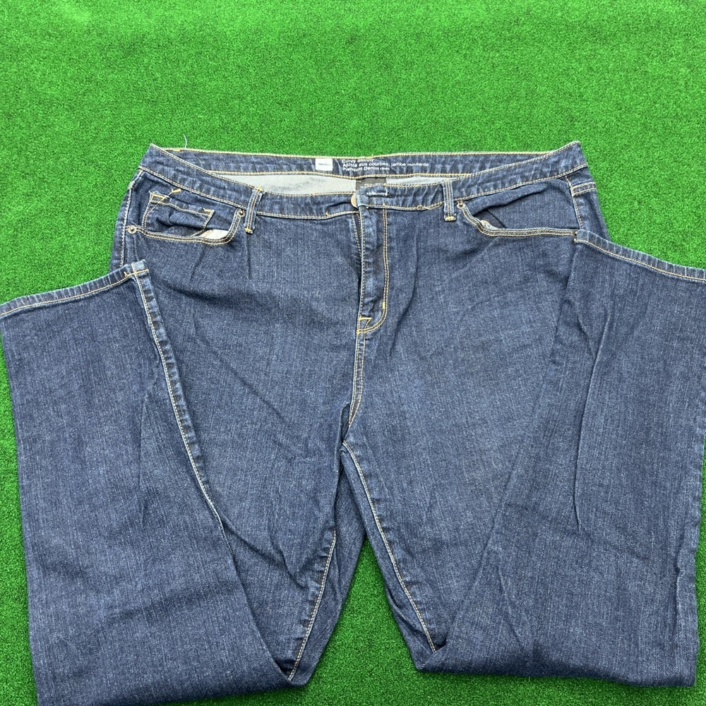 Massimo Curvy Skinny Blue Jeans Womens Size 18 S/C